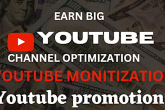 do youtube monetization, video seo, channel promotion