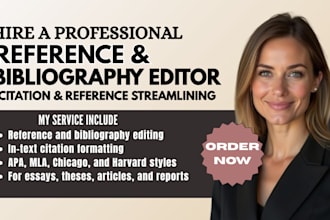 edit format your references and bibliography in apa mla chicago or harvard style