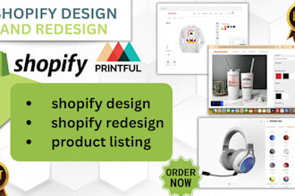 create shopify dropshipping store with SEO, product setup redesign