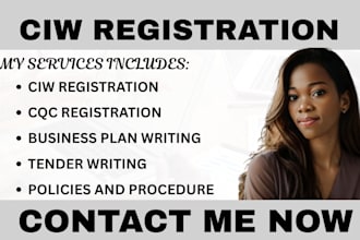 prepare policy and procedure for ciw cqc ofsted cis scswis rqia registration