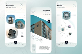 develop an event management mobile app and real estate app