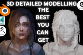 sculpt realistic 3d head model 3d face likeness 3d head bust sculpt for 3d print