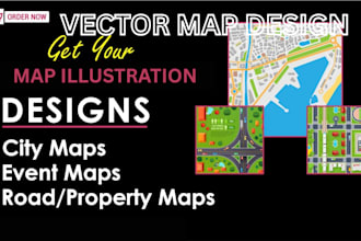 design vector map illustration, city map, festive map and isometric map
