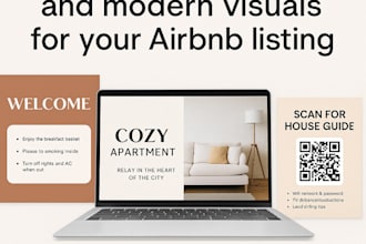 design clean and modern visuals for your airbnb listing