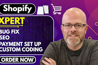 be your expert shopify developer for SEO, coding, and payment bug fixes