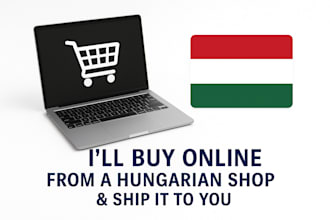 buy and ship a product from a hungarian webshop to you