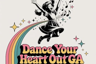 make unique professional modern dance logo design
