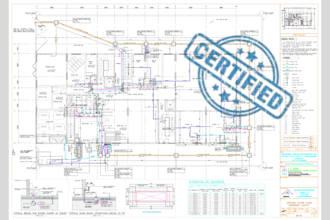 design hvac, electrical drawing, mep, plumbing, floor plan for city permit