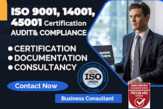 do iso 9001, 14001, 45001 documentation and certification
