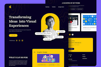 create modern landing page design