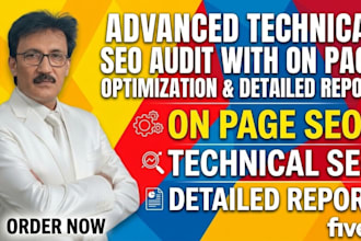 do advanced technical SEO audit with on page optimization and detailed report
