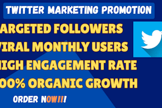 superfast organic twitter marketing, organic growth, crypto x followers
