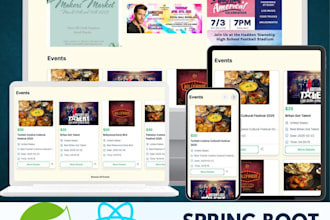 make full stack application using spring boot and reactjs