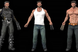 specialize in crafting high quality 3d characters both realistic and stylized