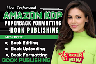 edit, format, proofread beta read your manuscript for amazon kdp book publishing
