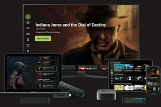 create a b2b iptv app with live TV, vod, and reseller ready panel
