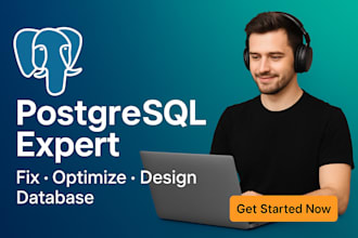 fix, optimize postgresql queries and design sql database schema, mongodb databas
