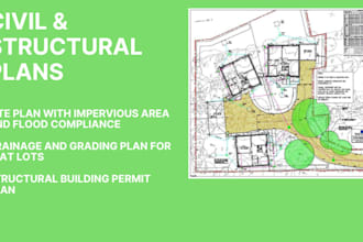 subdivision layout, access road design, and utility plan for land development