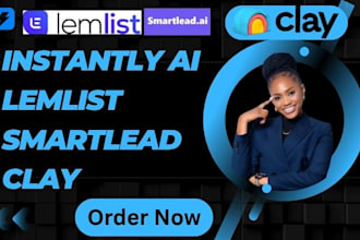 setup instantly ai lemlist smartlead clay for cold email outreach expert
