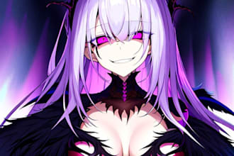 draw anime art for manga fanart vtuber azuki fanart anime pfp oc emotes chibi
