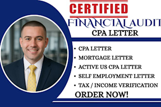 sign US audit CPA, review financial statement, audit financial CPA, CPA letter
