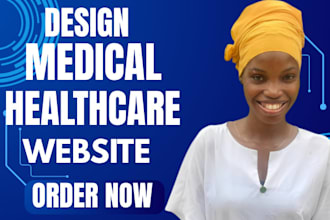 design medical and healthcare website, home care, dental clinic website