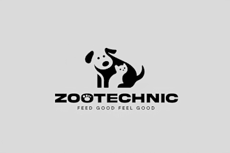 do modern minimalist dog, pet and animal logo design