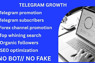 grow telegram promotion, subscribers, SEO ranking, forex channel promotion