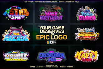 create your logo for game, book, server and novels