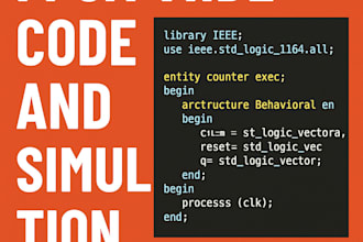 fpga vhdl code and simulation basys3, vivado