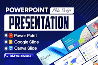 design presentation pitch deck google slides, figma or canva