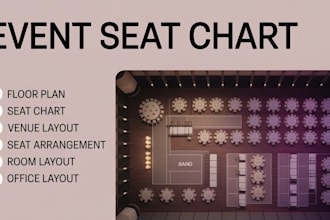 design event seating charts , floor plans ,restaurant layouts and VIP sections