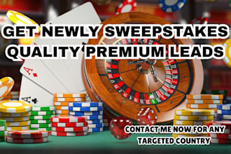 provide fresh sweepstakes leads, forex leads, coinbase leads, oil and gas leads