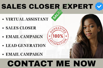 be your sales representative agent appointment setter sales expert  sales closer