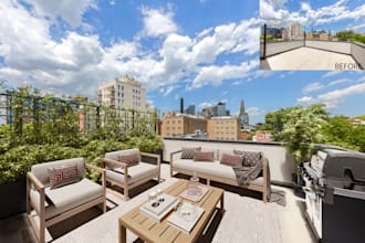do virtual staging for exterior spaces and facades