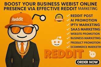 manage reddit post upvote business website saas product ai app crypto link