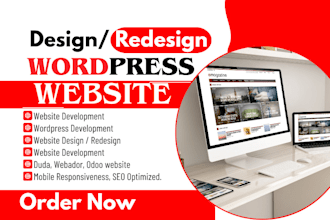 design build wordpress website redesign wordpress fix webflow weebly wix website