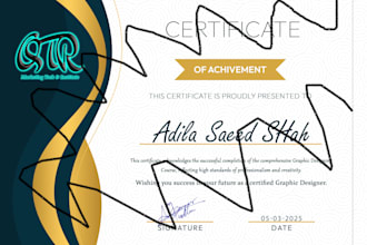provide a complete graphic design course with certification