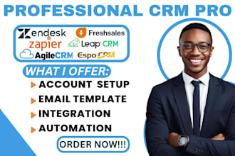 do espo crm leap automation freshsales agile integration zendesk zapier workflow