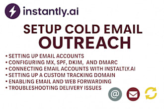 setup cold email campaign outreach on instantly ai smartlead ai clay com gmass