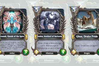 create trading card game design tabletop tcg card template ccg rpg game mtg deck