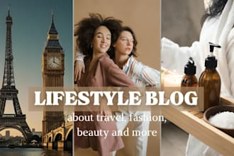 write SEO blog posts on travel, fashion, beauty, and more