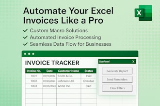 automate excel reports and invoices with custom vba macros