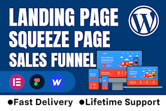 design a high converting responsive landing page in figma webflow or wordpress