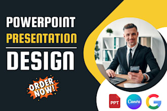 design or redesign powerpoint presentation and pitch deck design