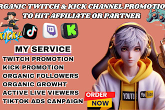 promote your twitch stream organically to gain real, live viewers
