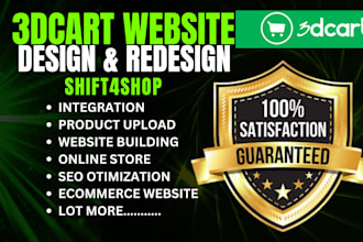 build 3dcart website design shift4shop website development for ecommerce website