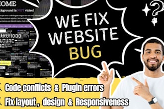 fix woocomerce wordpress wix shopify bug coding help website bug fix developer