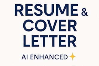 write a professional resume and cover letter using ai