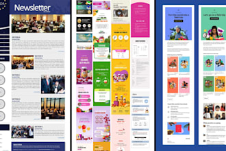 do email automation, newsletter, brochure, magazine, flyer design